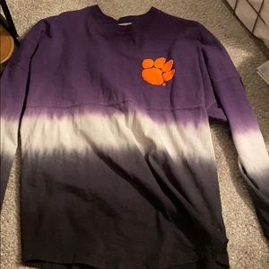 Tie dyed Clemson long sleeve t shirt